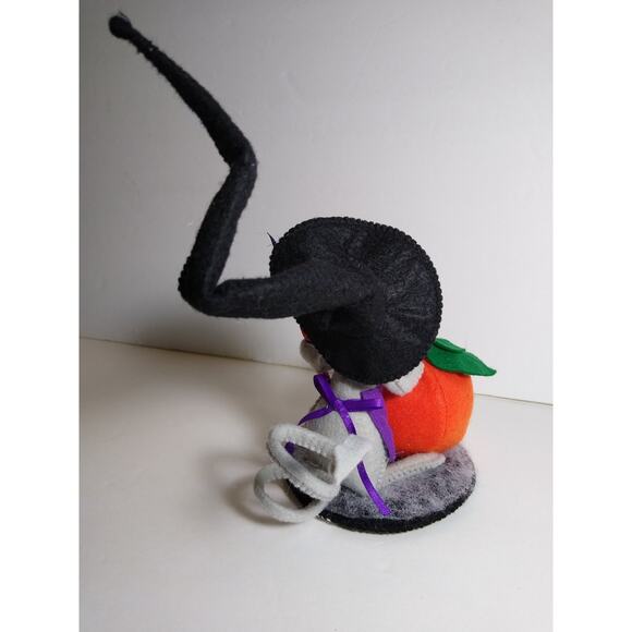 Annalee Mouse Witch Halloween Artist Doll 7" Felt Pumpkin 2016 - Picture 3 of 4